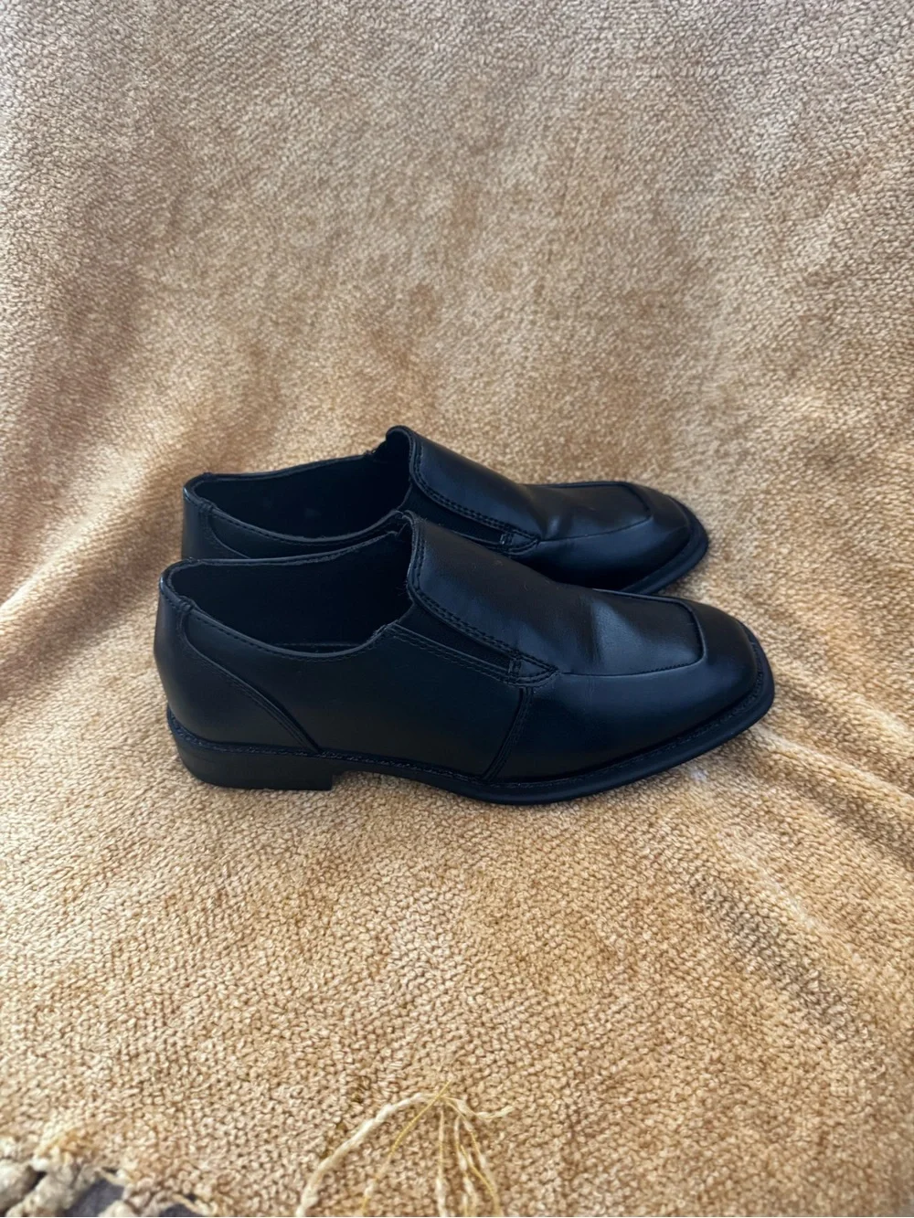 Sonoma Classic Black Slip-On boys Dress Shoes size 1